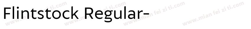 Flintstock Regular字体转换